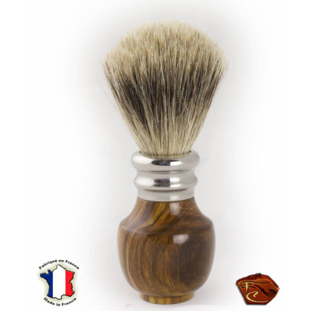 Shaving Brush in Gaïac: French craftmade