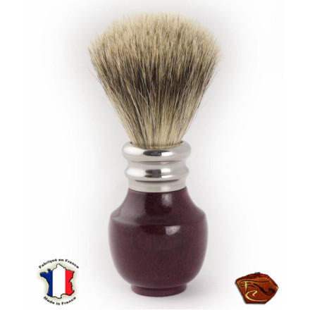 Shaving Brush in Amaranth: french craftmade