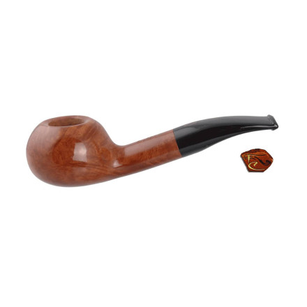 Brebbia Stand-up Ambra Pipe: tobacco pipe at Fumerchic