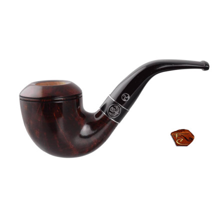 Rattray's Scottish Thistle Pipe 15: tobacco pipe, bent shape, 9mm filter