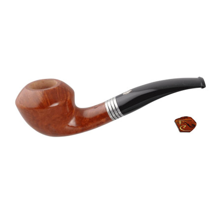 Brebbia MPB Nova Selected Pipe 134: tobacco pipe, bent shape, 9mm filter