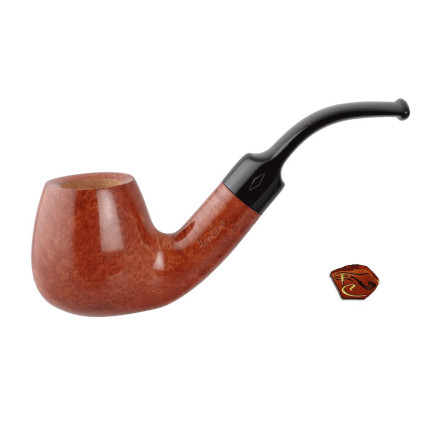 Brebbia Stand Up Pipe 2835: tobacco pipe, bent shape, 9mm filter