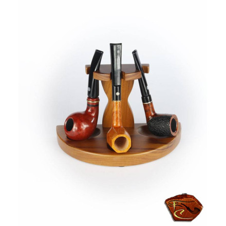 Porte Pipe en bois 3 pipes