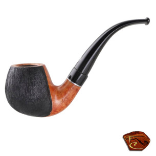 Mastro de Paja hand made Pipe : rustic bowl and acrylic stem
