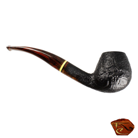 Pipe Butz Choquin Millésime 1998: pipe sablée, noire et filtre métallique.