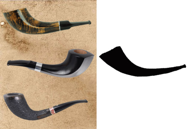 les pipes de forme Horn 