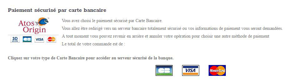 Paiement par carte bancaire